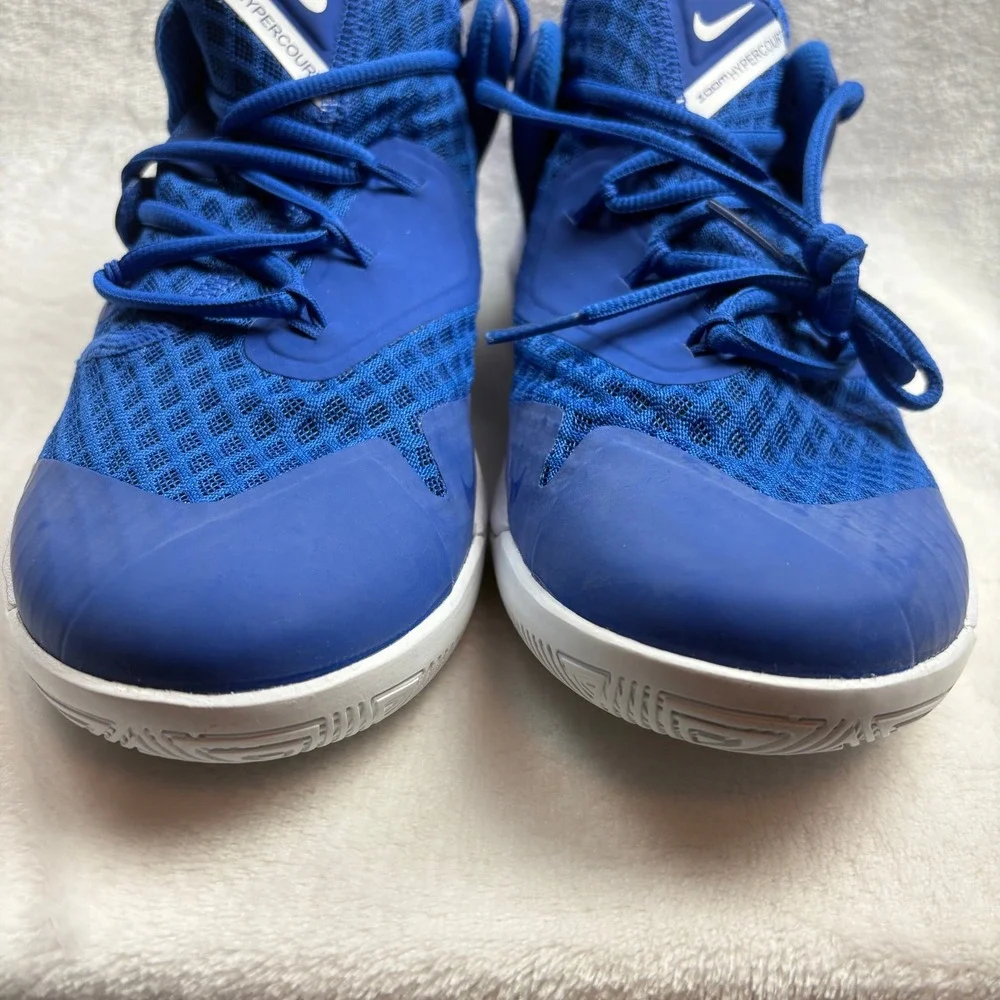 Nike Zoom Hyperspeed Court‎ Royal Blue White Sneakers Shoes Men 7.5 Women 9
